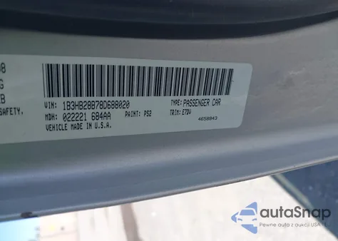 2008 Dodge Caliber Se z USA, uszkodzony, nr VIN 1B3HB28B78D688020